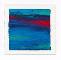Small Abstract Landscape Painting, Acrylic on Canvas, 5x5 Original Art