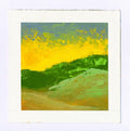 Small Abstract Landscape Painting, Original Acrylic Art (5x5 inch)