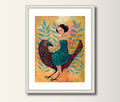 Druck, Vogel, PosterArt Print, Kunst, Print von Original Acrylbild Kunstposter, Malerei