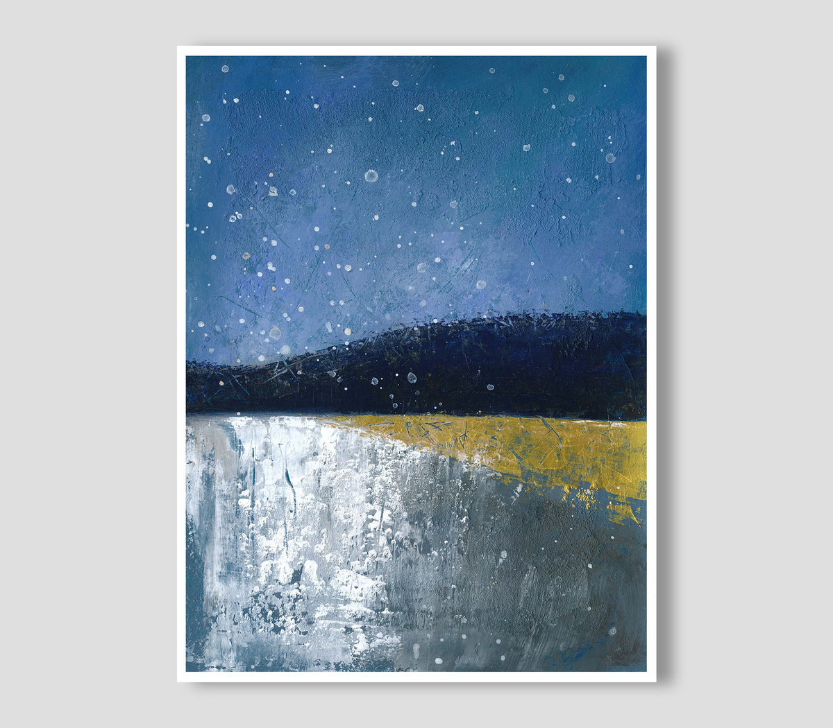 Original Abstract Landscape Painting, Modern Wall Art (30x40cm)
