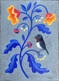 Postkarte Vogel Schwalbe A6 Kunstkarte Grußkarte