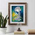 Druck Nachtigall  Art Print  Print von Original Acrylbild Kunstposter