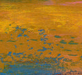 Small Abstract Landscape Painting, Modern Wall Art (20x20cm)