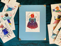 Original Aquarell Vogel, Original auf Aquarellpapier, Original Malerei