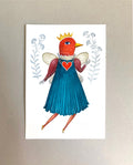 Original Aquarell Vogel, Original auf Aquarellpapier, Original Malerei