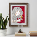 Original Malerei Mädchen Porträt Aquarell Acryl auf Papier Illustration von Margarita Wolff