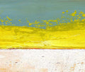 Small Abstract Seascape Painting, Modern Canvas Art (20x20cm)