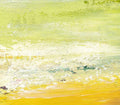 Original Summer Meadow Landscape Painting, Modern Abstract Artwork (20x20cm)