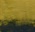 Small Gold Indigo Abstract Painting, Modern Landscape Wall Art
