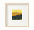 Small Abstract Landscape Acrylic Painting, Original Art (5.1" x 5.1")