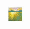 Original Abstract Painting on Canvas, 4” x 4”zoll landscape
