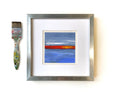 Small Abstract Landscape Acrylic Painting, 5x5 inch Original Art