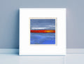 Small Abstract Landscape Acrylic Painting, 5x5 inch Original Art