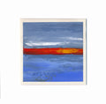 Small Abstract Landscape Acrylic Painting, 5x5 inch Original Art