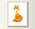 Fuchs Kunstdruck, Tierbild, Rotfuchs Kunstdruck, Fuchs Aquarell Original, Print