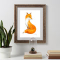 Fuchs Kunstdruck, Tierbild, Rotfuchs Kunstdruck, Fuchs Aquarell Original, Print