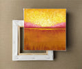 Original Abstract Landscape Painting, Modern Acrylic Artwork, 8x8"