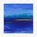 Small Abstract Landscape Acrylic Painting, Original Art (5x5 inch)