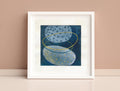 Small Abstract Acrylic Painting on Canvas, Modern Art (5x5 inch)