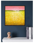 Original Acrylic Landscape Painting, Modern Abstract Wall Art, 8x8