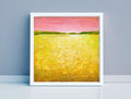 Original Acrylic Landscape Painting, Modern Abstract Wall Art, 8x8