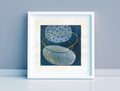 Small Abstract Acrylic Painting on Canvas, Modern Art (5x5 inch)