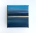 Small Abstract Seascape Painting, Modern Wall Art (20x20cm)