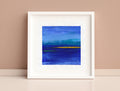 Small Abstract Landscape Acrylic Painting, Original Art (5x5 inch)
