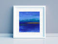 Small Abstract Landscape Acrylic Painting, Original Art (5x5 inch)