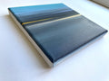 Small Abstract Seascape Painting, Modern Wall Art (20x20cm)