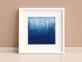Small Abstract Landscape Painting, Original Acrylic Art,(13x13 cm)