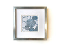 Small Abstract Landscape Painting, Original Acrylic Art (5x5 inch)