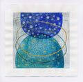 Original Abstract Acrylic Painting, Geometric Landscape Art (5x5 inch)