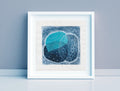 Original Abstract Acrylic Painting, Small Canvas Art (5x5 inch)