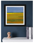 Original Abstract Landscape Acrylic Painting, Small Canvas Art (5.1" x 5.1")