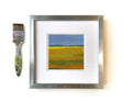 Original Abstract Landscape Acrylic Painting, Small Canvas Art (5.1" x 5.1")