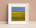 Original Abstract Landscape Acrylic Painting, Small Canvas Art (5.1" x 5.1")