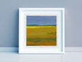 Original Abstract Landscape Acrylic Painting, Small Canvas Art (5.1" x 5.1")