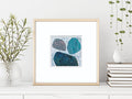 Small Abstract Landscape Acrylic Painting on Canvas (5.1" x 5.1")