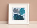 Small Abstract Landscape Acrylic Painting on Canvas (5.1" x 5.1")