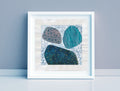 Small Abstract Landscape Acrylic Painting on Canvas (5.1" x 5.1")