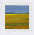 Original Abstract Landscape Acrylic Painting, Small Canvas Art (5.1" x 5.1")