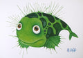 Postkarten, Fisch , 4er Postkartenset
