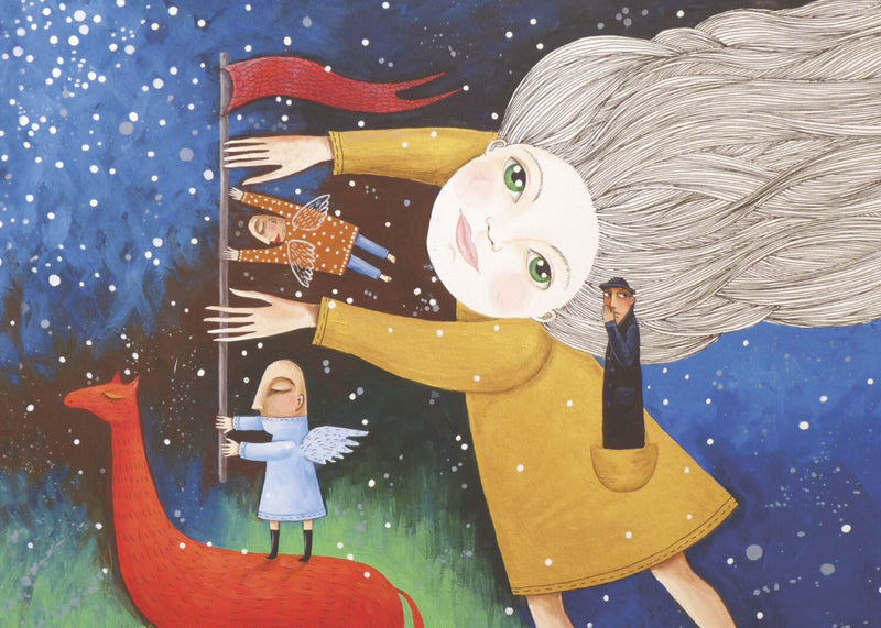 Postkarte "Traumdeutung" von Rita Wolff, Kunstkarte