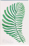 Pflanze  Blatt  Aquarell Original ,Wandbild klein, Botanik  schlicht, simple, handgemalt Unikat