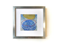 Original Abstract Acrylic Painting, Modern Minimalist Wall Art, 5x5 inch