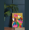 Blumen Original Acrylbild auf Papier 30 x 40cm