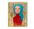 Mädchen Porträit Herbst Original Acryl Bild Handgemaltes Gemälde