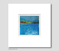 Acrylic  Original Painting on Canvas Small Abstract Landscape 10 х 10cm, Acryl Painting Art