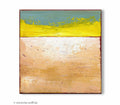 Small Abstract Seascape Painting, Modern Canvas Art (20x20cm)